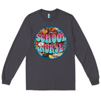 Smoke western groovy school nurse Long Sleeve Tee - BarkalooDesign