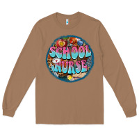 Toasted Coconut western groovy school nurse Long Sleeve Tee - BarkalooDesign