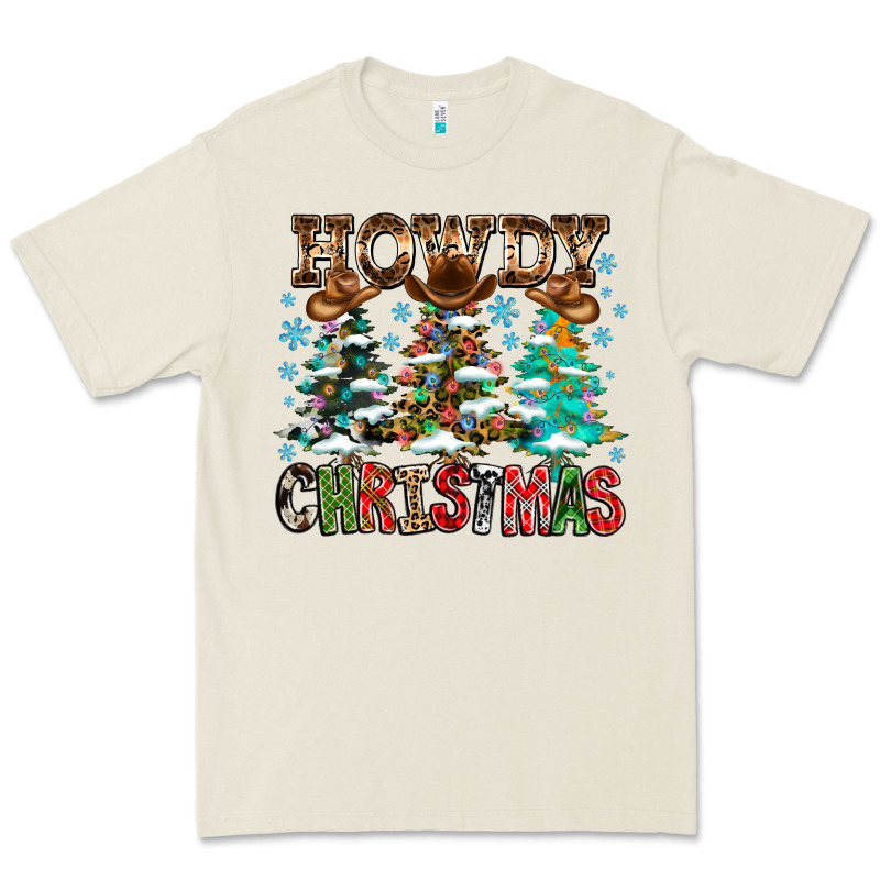 Howdy Christmas Premium Tee by CowhideDigitalArt | Teevron