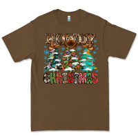 Cacao Howdy Christmas Premium Tee - CowhideDigitalArt
