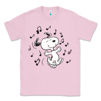 Bubblegum Pink dancing dog Classic Tee - DesigneFamous