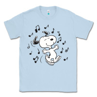 Dusty Blue dancing dog Classic Tee - DesigneFamous
