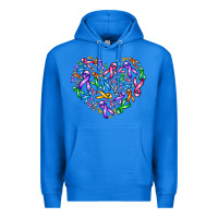 True Royal cancer ribbon heart Premium Hoodie - AdoDesignShop