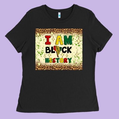 I Am Black History Ladies Tee Designed By Artiststas