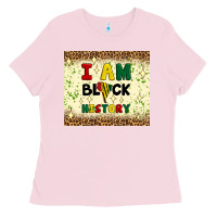 Bubblegum Pink i am black history Ladies Tee - Artiststas