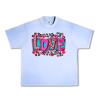 Grape Ice Love Valentine Urban Heavy Tee - CowhideDigitalArt
