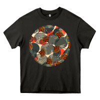 Asphalt african fabric pattern round earrings 5 Heavy Core Tee - BundleAndBundleShop