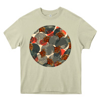 Mossy african fabric pattern round earrings 5 Heavy Core Tee - BundleAndBundleShop