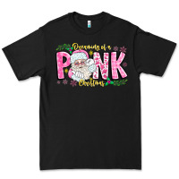 Black dreaming of a pink christmas Premium Tee - CowhideDigitalArt