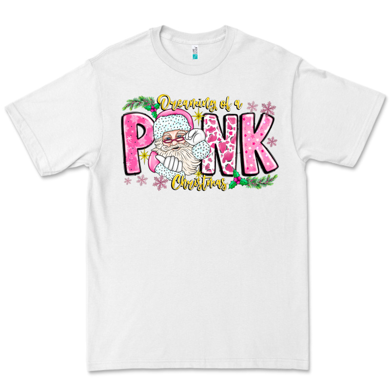 Dreaming Of A Pink Christmas Premium Tee by CowhideDigitalArt | Teevron