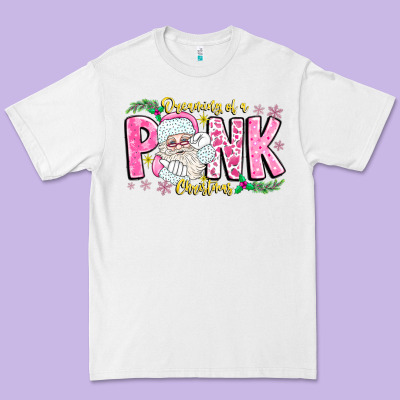 Dreaming Of A Pink Christmas Premium Tee Designed By Cowhidedigitalart