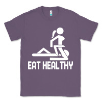 Lavender eat healthy Classic Tee - DesigneFamous