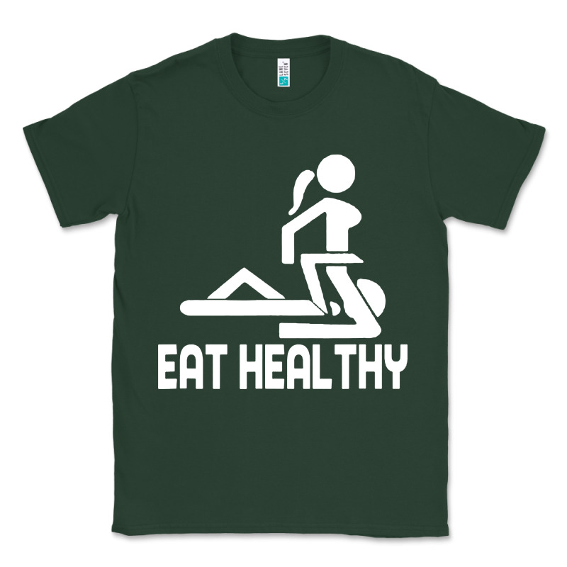 Eat Healthy Classic Tee by DesigneFamous | Teevron