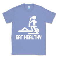 Colony Blue eat healthy Classic Tee - DesigneFamous