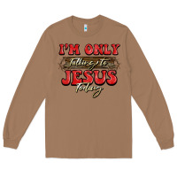 I'm Only Talking To Jesus Today Christmas Long Sleeve Tee | Teevron