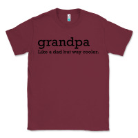 Burgundy grandpa Classic Tee - DesigneFamous
