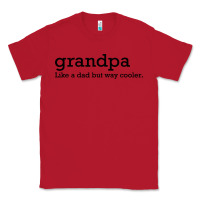 Red grandpa Classic Tee - DesigneFamous