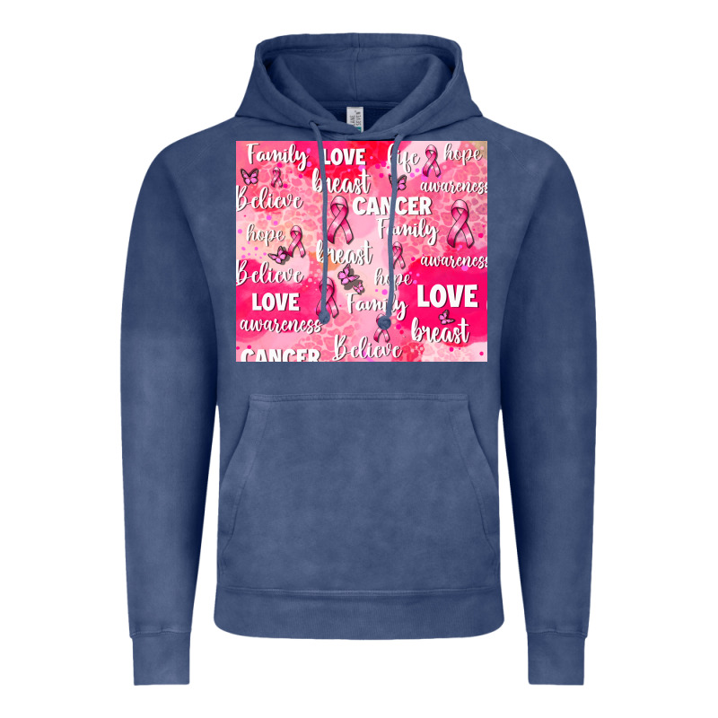Breast Cancer Awareness Pink Vintage Hoodie by AdoDesignShop | Teevron
