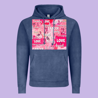 Breast Cancer Awareness Pink Vintage Hoodie Designed By Adodesignshop