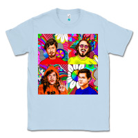 Dusty Blue workaholics Classic Tee - DesigneFamous