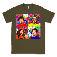 Army Green workaholics Classic Tee - DesigneFamous