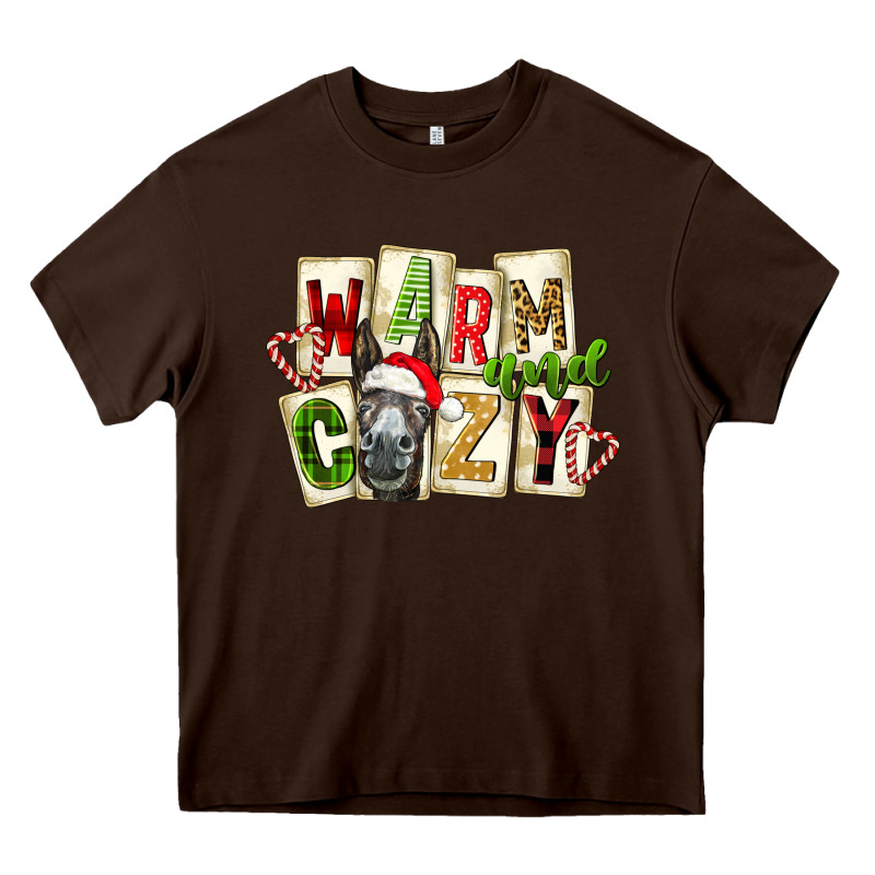 Warm And Cozy Donkey Heavy Core Tee by FaDigitalArtStudio | Teevron