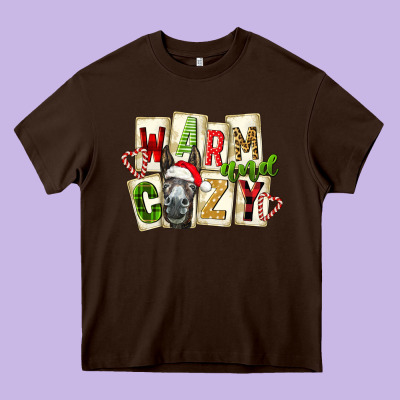 Warm And Cozy Donkey Heavy Core Tee Designed By Fadigitalartstudio