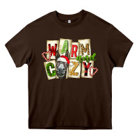 Chocolate Brown warm and cozy donkey Heavy Core Tee - FaDigitalArtStudio