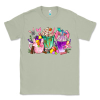 Matcha Easter Coffee Cups With Bunny Classic Tee - BundleAndBundleShop