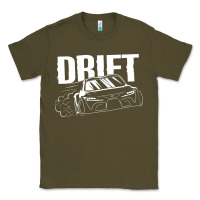 Army Green Supra Drift Classic Tee - DesigneFamous