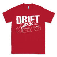 Red Supra Drift Classic Tee - DesigneFamous