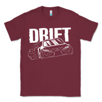Burgundy Supra Drift Classic Tee - DesigneFamous