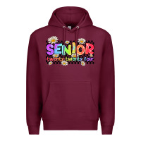 Burgundy senior twenty twenty four Premium Hoodie - AdoDesignShop