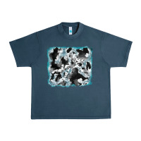 Midnight Navy cowhide glitter leather background Urban Heavy Tee - RanaPortraitStore