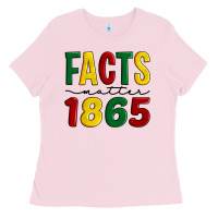 Bubblegum Pink facts matter 1865 Ladies Tee - Artiststas