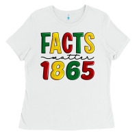 White facts matter 1865 Ladies Tee - Artiststas