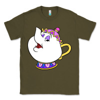 Army Green mrs potts Classic Tee - DesigneFamous
