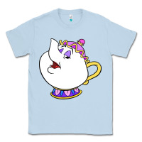 Dusty Blue mrs potts Classic Tee - DesigneFamous