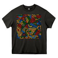 Asphalt african geometric seamless pattern Heavy Core Tee - BundleAndBundleShop