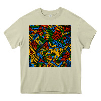 Mossy african geometric seamless pattern Heavy Core Tee - BundleAndBundleShop