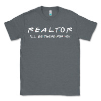 Charcoal Heather realtor Classic Tee - DesigneFamous