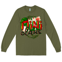 Army Green mini claus christmas Long Sleeve Tee - BarkalooDesign