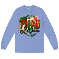 Colony Blue mini claus christmas Long Sleeve Tee - BarkalooDesign