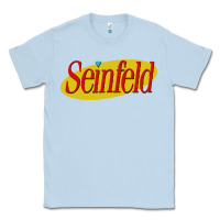Dusty Blue seinfeld Classic Tee - DesigneFamous