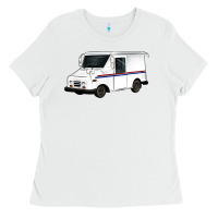 White mail truck Ladies Tee - Artiststas