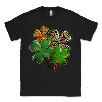 Black leopard shamrock Classic Tee - FaDigitalArtStudio