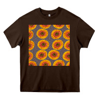 Chocolate Brown african fabric seamless pattern Heavy Core Tee - BundleAndBundleShop