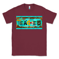 Burgundy teacher license plate Classic Tee - BarkalooDesign