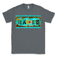 Charcoal Heather teacher license plate Classic Tee - BarkalooDesign