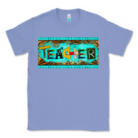 Colony Blue teacher license plate Classic Tee - BarkalooDesign